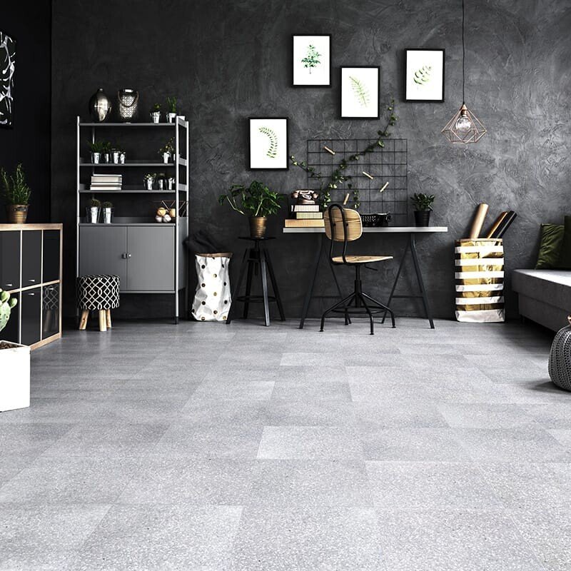 Terrazzo floor tile pattern